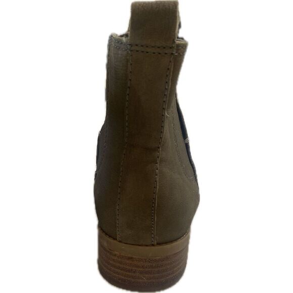 Nine West Brown Suede Leather Slip on Bootie Boots Women Size 5.5 - Picture 4 of 7